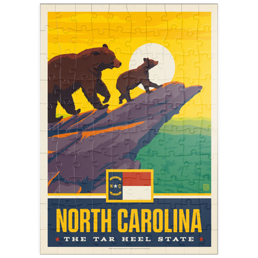 Darstellung des Puzzle Motivs puzzleplate North Carolina: The Tar Heel State 100 Puzzle