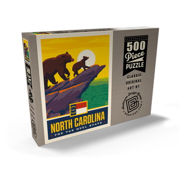 Darstellung des Puzzle Motivs North Carolina: The Tar Heel State 500 Puzzle Schachtel Ansicht2