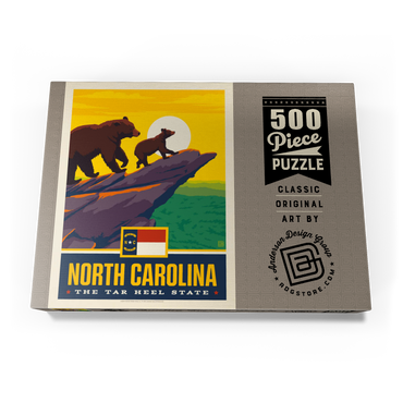 Darstellung des Puzzle Motivs North Carolina: The Tar Heel State 500 Puzzle Schachtel Ansicht3