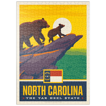 Darstellung des Puzzle Motivs puzzleplate North Carolina: The Tar Heel State 500 Puzzle