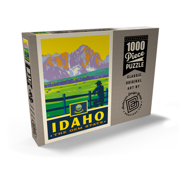 Darstellung des Puzzle Motivs Idaho: The Gem State 1000 Puzzle Schachtel Ansicht2