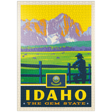 Darstellung des Puzzle Motivs puzzleplate Idaho: The Gem State 1000 Puzzle