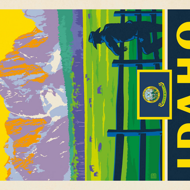 Darstellung des Puzzle Motivs Idaho: The Gem State 1000 Puzzle 3D Modell