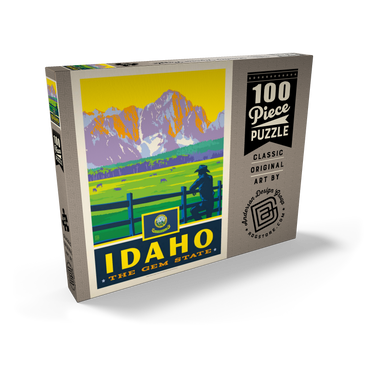Darstellung des Puzzle Motivs Idaho: The Gem State 100 Puzzle Schachtel Ansicht2