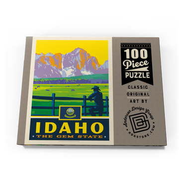 Darstellung des Puzzle Motivs Idaho: The Gem State 100 Puzzle Schachtel Ansicht3