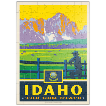 Darstellung des Puzzle Motivs puzzleplate Idaho: The Gem State 100 Puzzle