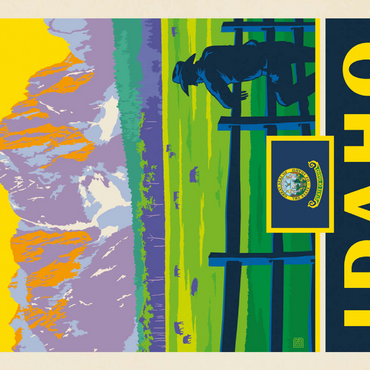 Darstellung des Puzzle Motivs Idaho: The Gem State 200 Puzzle 3D Modell