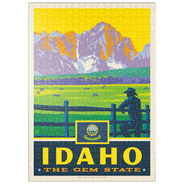 Darstellung des Puzzle Motivs puzzleplate Idaho: The Gem State 500 Puzzle