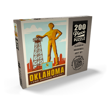 Darstellung des Puzzle Motivs Oklahoma: The Sooner State 200 Puzzle Schachtel Ansicht2