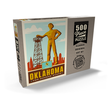 Darstellung des Puzzle Motivs Oklahoma: The Sooner State 500 Puzzle Schachtel Ansicht2