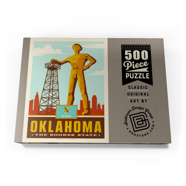 Darstellung des Puzzle Motivs Oklahoma: The Sooner State 500 Puzzle Schachtel Ansicht3