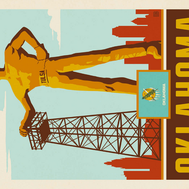 Darstellung des Puzzle Motivs Oklahoma: The Sooner State 500 Puzzle 3D Modell