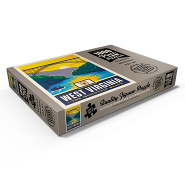 Darstellung des Puzzle Motivs West Virginia: The Mountain State 1000 Puzzle Schachtel Ansicht1