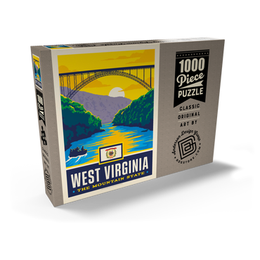 Darstellung des Puzzle Motivs West Virginia: The Mountain State 1000 Puzzle Schachtel Ansicht2