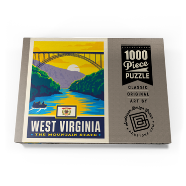 Darstellung des Puzzle Motivs West Virginia: The Mountain State 1000 Puzzle Schachtel Ansicht3