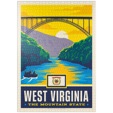 Darstellung des Puzzle Motivs puzzleplate West Virginia: The Mountain State 1000 Puzzle