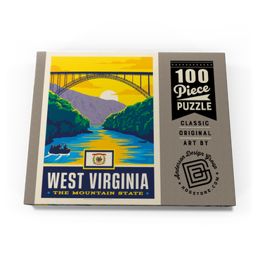 Darstellung des Puzzle Motivs West Virginia: The Mountain State 100 Puzzle Schachtel Ansicht3