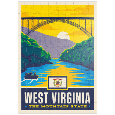 Darstellung des Puzzle Motivs puzzleplate West Virginia: The Mountain State 100 Puzzle