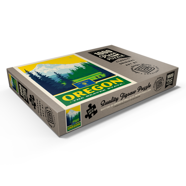 Darstellung des Puzzle Motivs Oregon: The Beaver State 1000 Puzzle Schachtel Ansicht1