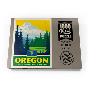 Darstellung des Puzzle Motivs Oregon: The Beaver State 1000 Puzzle Schachtel Ansicht3