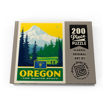 Darstellung des Puzzle Motivs Oregon: The Beaver State 200 Puzzle Schachtel Ansicht3