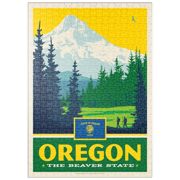 Darstellung des Puzzle Motivs puzzleplate Oregon: The Beaver State 500 Puzzle