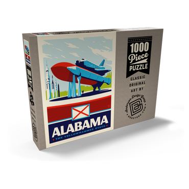 Darstellung des Puzzle Motivs Alabama: The Yellowhammer State 1000 Puzzle Schachtel Ansicht2