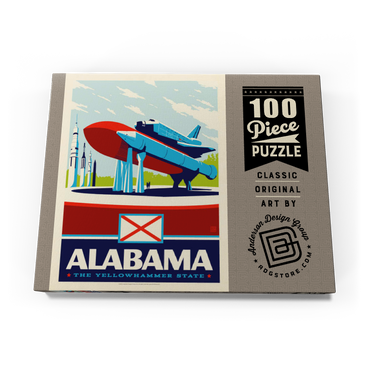 Darstellung des Puzzle Motivs Alabama: The Yellowhammer State 100 Puzzle Schachtel Ansicht3