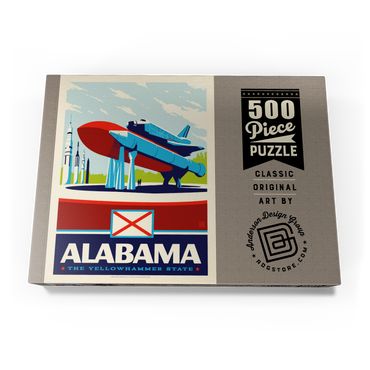 Darstellung des Puzzle Motivs Alabama: The Yellowhammer State 500 Puzzle Schachtel Ansicht3