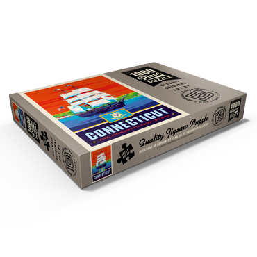 Darstellung des Puzzle Motivs Connecticut: The Constitution State 1000 Puzzle Schachtel Ansicht1