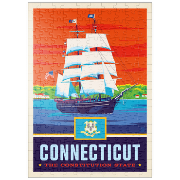Darstellung des Puzzle Motivs puzzleplate Connecticut: The Constitution State 200 Puzzle