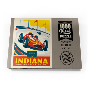 Darstellung des Puzzle Motivs Indiana: The Hoosier State 1000 Puzzle Schachtel Ansicht3
