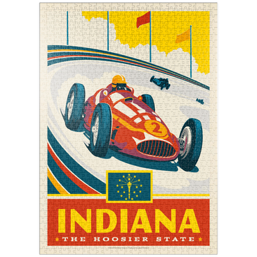 Darstellung des Puzzle Motivs puzzleplate Indiana: The Hoosier State 1000 Puzzle