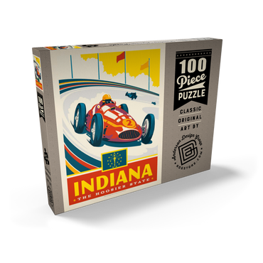 Darstellung des Puzzle Motivs Indiana: The Hoosier State 100 Puzzle Schachtel Ansicht2