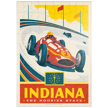 Darstellung des Puzzle Motivs puzzleplate Indiana: The Hoosier State 100 Puzzle
