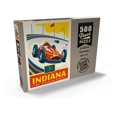 Darstellung des Puzzle Motivs Indiana: The Hoosier State 500 Puzzle Schachtel Ansicht2