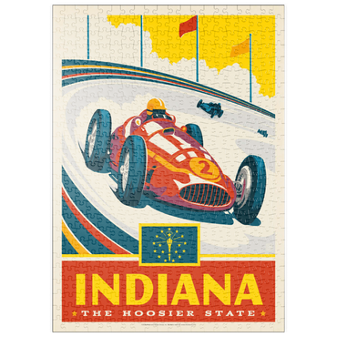 Darstellung des Puzzle Motivs puzzleplate Indiana: The Hoosier State 500 Puzzle
