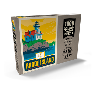 Darstellung des Puzzle Motivs Rhode Island: The Ocean State 1000 Puzzle Schachtel Ansicht2