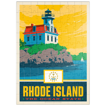 Darstellung des Puzzle Motivs puzzleplate Rhode Island: The Ocean State 100 Puzzle