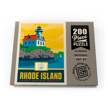 Darstellung des Puzzle Motivs Rhode Island: The Ocean State 200 Puzzle Schachtel Ansicht3