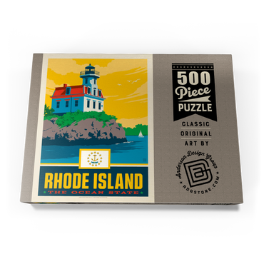 Darstellung des Puzzle Motivs Rhode Island: The Ocean State 500 Puzzle Schachtel Ansicht3