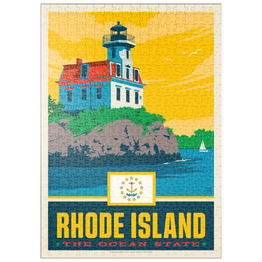 Darstellung des Puzzle Motivs puzzleplate Rhode Island: The Ocean State 500 Puzzle