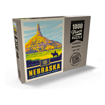 Darstellung des Puzzle Motivs Nebraska: The Cornhusker State 1000 Puzzle Schachtel Ansicht2