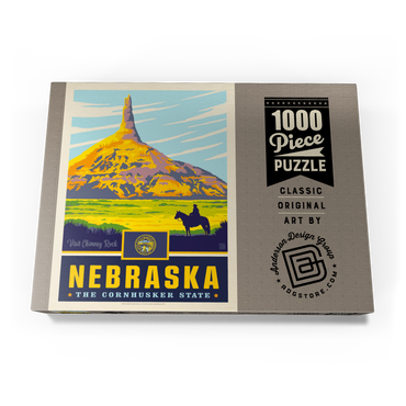 Darstellung des Puzzle Motivs Nebraska: The Cornhusker State 1000 Puzzle Schachtel Ansicht3