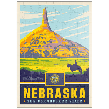 Darstellung des Puzzle Motivs puzzleplate Nebraska: The Cornhusker State 100 Puzzle