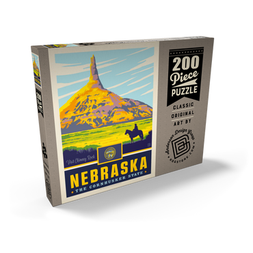 Darstellung des Puzzle Motivs Nebraska: The Cornhusker State 200 Puzzle Schachtel Ansicht2