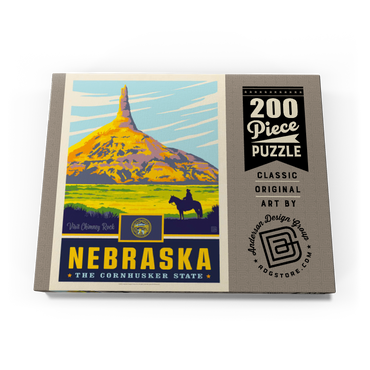 Darstellung des Puzzle Motivs Nebraska: The Cornhusker State 200 Puzzle Schachtel Ansicht3