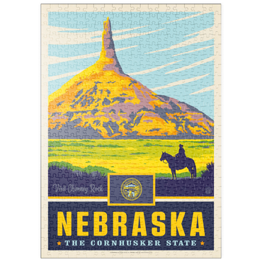 Darstellung des Puzzle Motivs puzzleplate Nebraska: The Cornhusker State 500 Puzzle