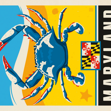 Darstellung des Puzzle Motivs Maryland: The Old Line State 1000 Puzzle 3D Modell