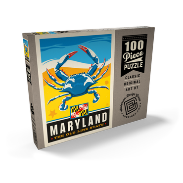 Darstellung des Puzzle Motivs Maryland: The Old Line State 100 Puzzle Schachtel Ansicht2